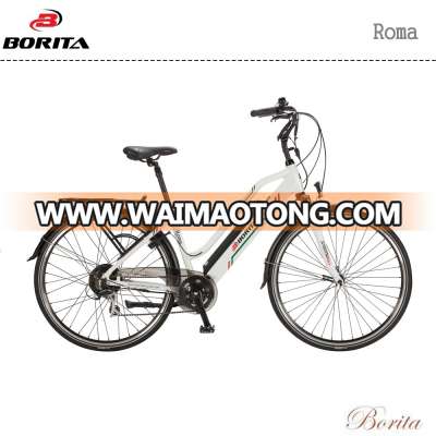 Borita Roma 700C Rear Motor Suspension Fork City Electric Bike